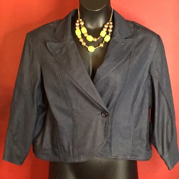 NWT MOVING! ON DENIM JACKET SIZE 22W - Picture 2 of 4